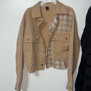 Cropped Split shacket